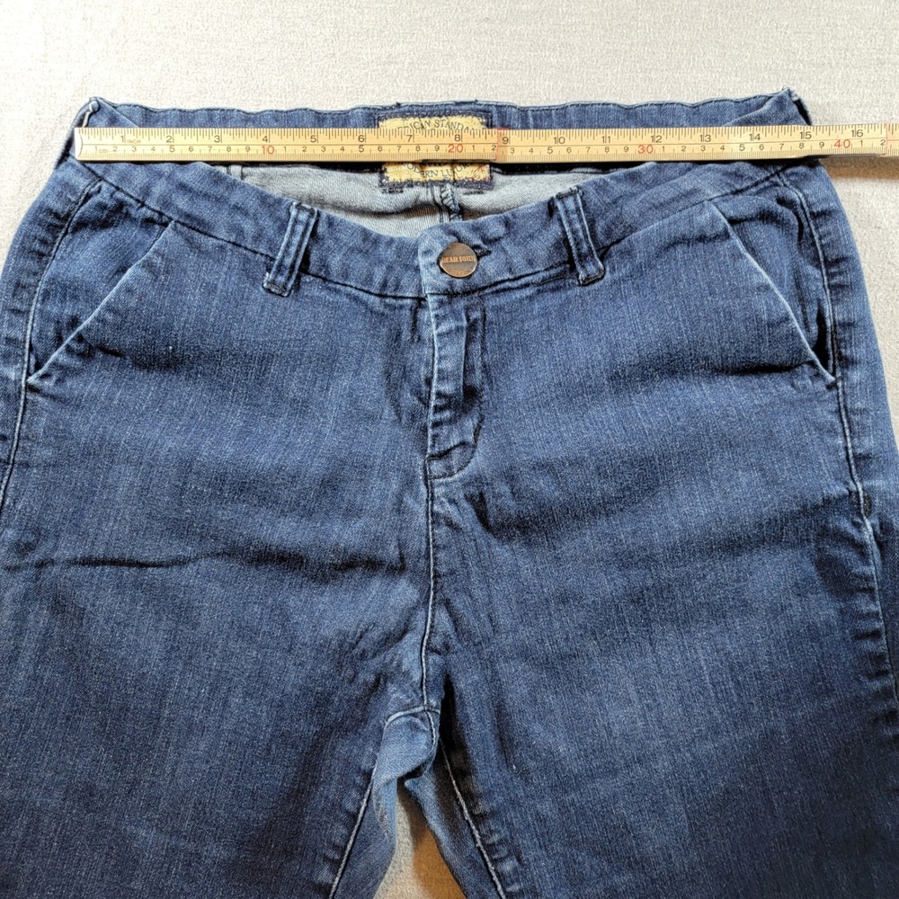 Dear John Denim Trousers Womens 31 Blue Good Flare Leg Stretch Jeans - Picture 7 of 11